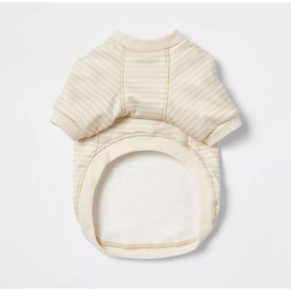 Boots & Barkley Stripe Lightweight Dog Sweatshirt - Cream warm LARGE NEW W TAGS - Picture 3 of 15